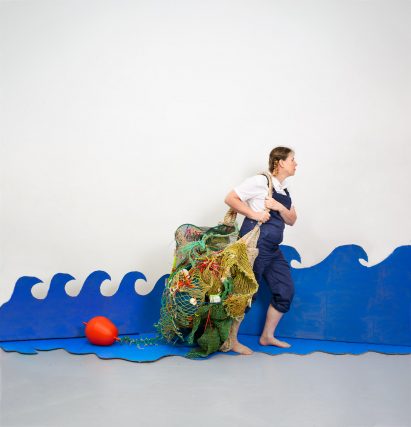 Finding recycled materials for REX chair by Ineke Hans for Circuform