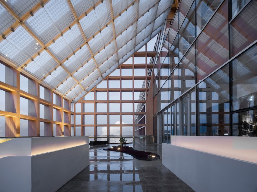 Inside Sanya Farm Lab by CLOU architects