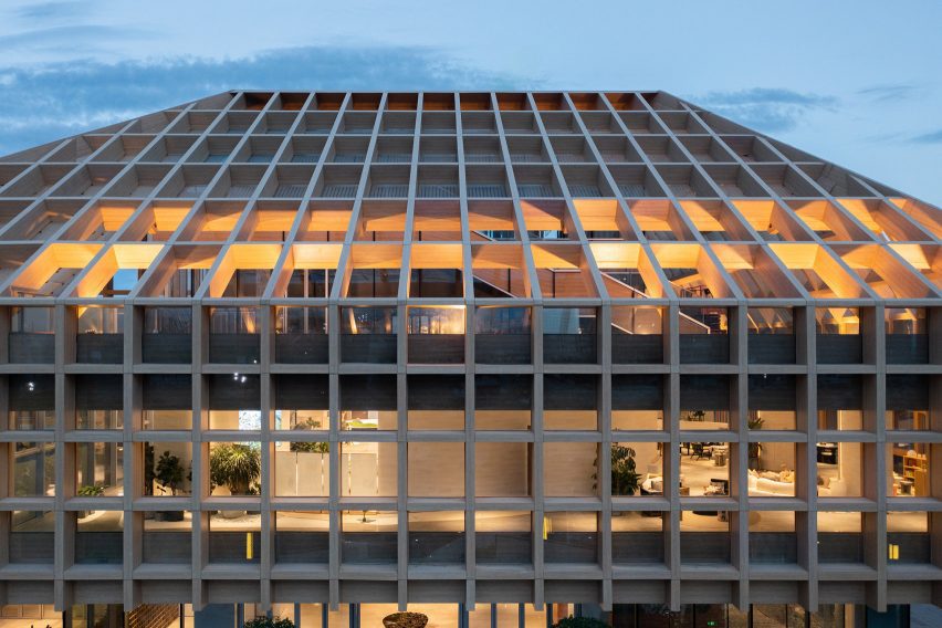 Exterior of Sanya Farm Lab by CLOU architects
