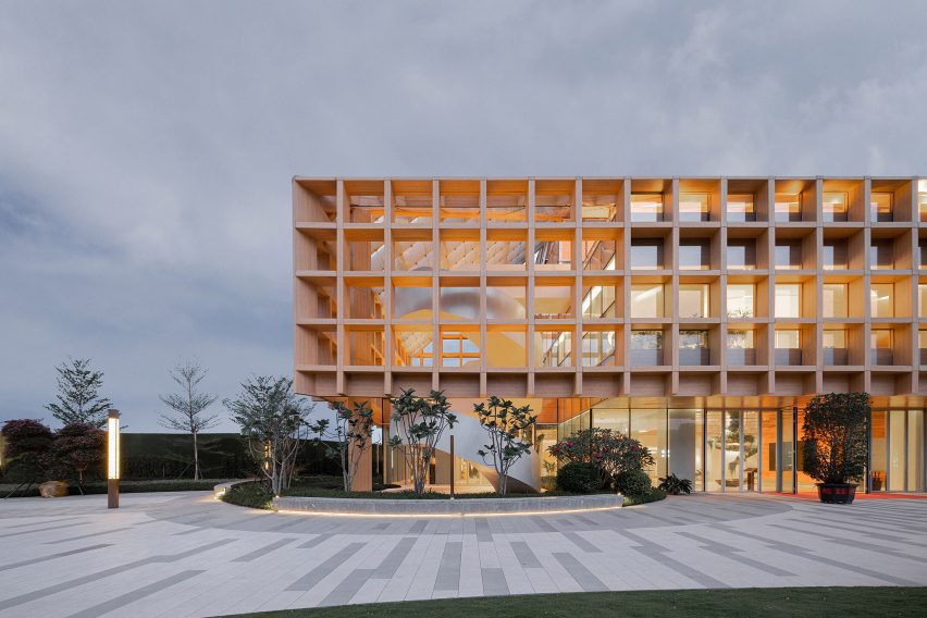 Exterior of Sanya Farm Lab by CLOU architects
