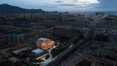An aerial view of Sanya Farm Lab