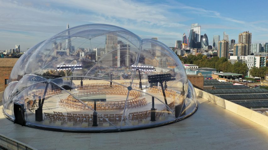 The structure has views across london