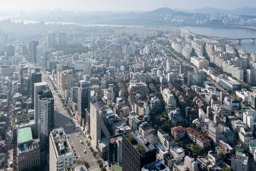 Aerial view of Seoul