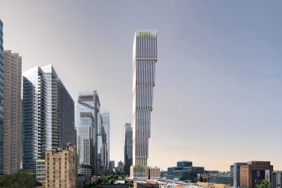 Cantilevered skyscraper