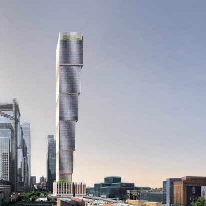 Upside-down skyscraper by David Adjaye
