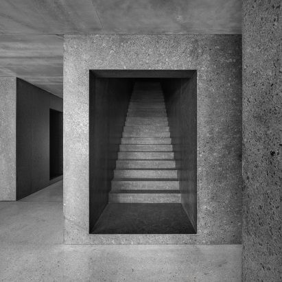 Large granite staircase