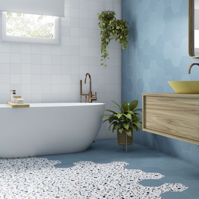 Terrazo tile by Dune Ceramica
