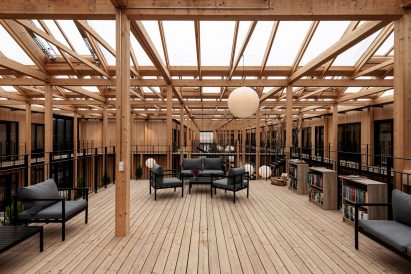 A second level at Ibihaven contains seating areas