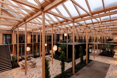 Ibihaven has a large interior courtyard