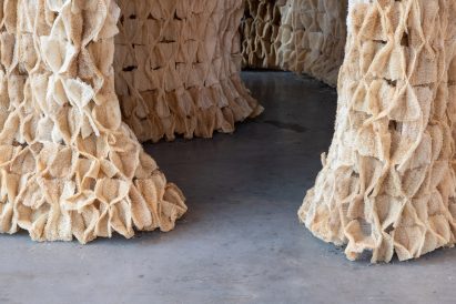 alive pavilion has a winding path through it