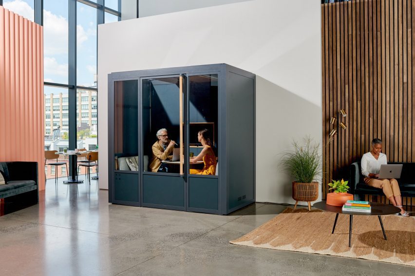 Modular conference space in dark