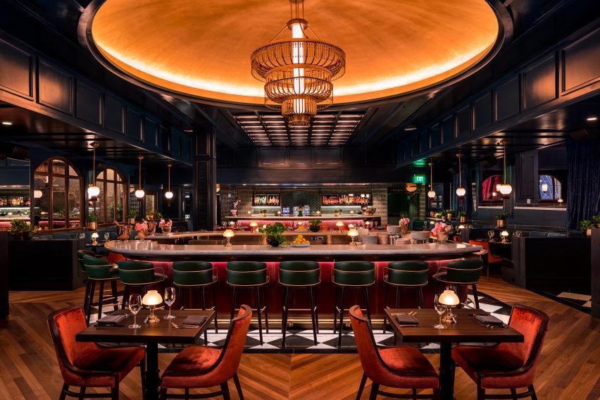 Main dining area and bar