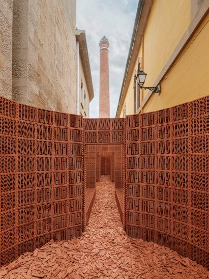 Red-brick chimney