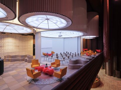 VIP lounge within the Dutch Biotope pavilion at Expo 2020 Dubai