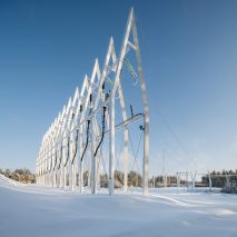 Virkkunen & Co designs sculptural substation and pylons in Finland