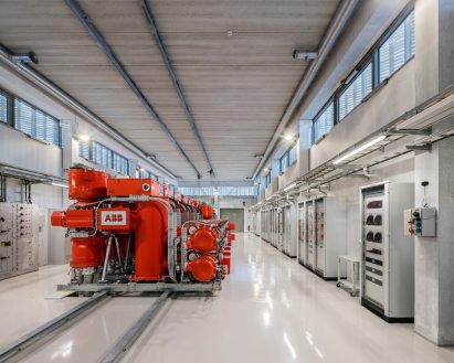 Inside the substation by Virkkunen & Co
