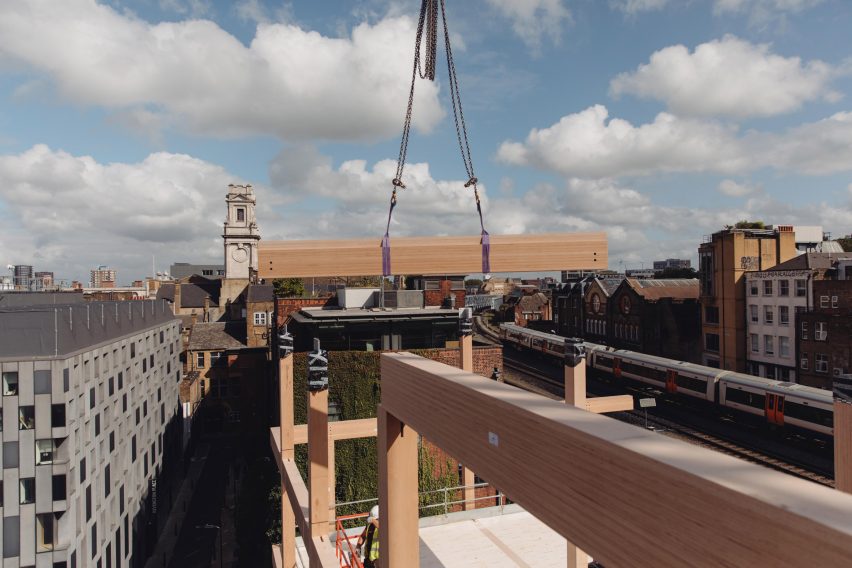 Building site using timber