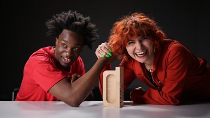 Dezeen Awards 2021 show hosts Lionheart and Nelly Ben Hayoun