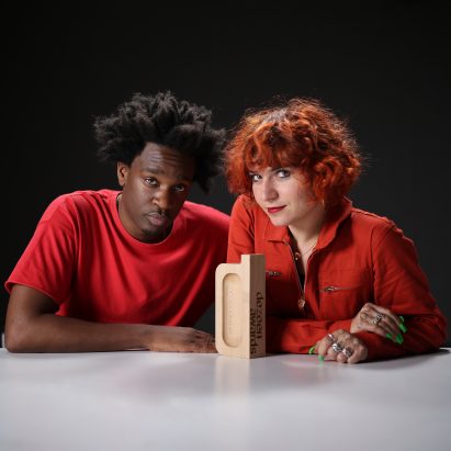 Dezeen Awards 2021 show hosts Lionheart and Nelly Ben Hayoun