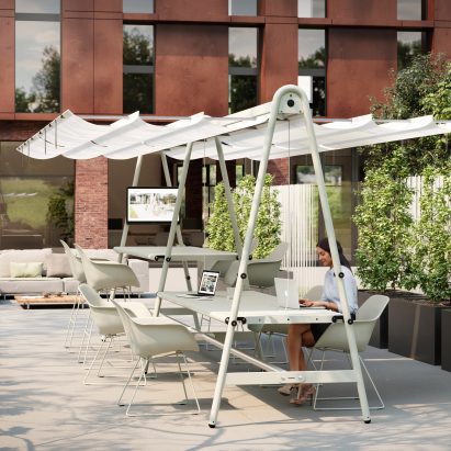 AMAi modular table by Dirk Wynants for Extremis