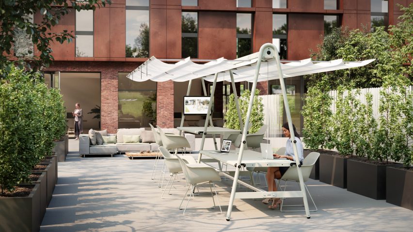 AMAi modular table by Dirk Wynants for Extremis