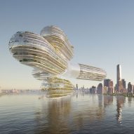 A visualisation of Mcheileh Studio's proposal to "combine aerospace technology with aeroponic farming"