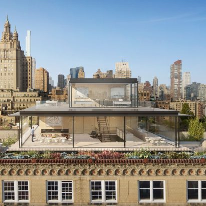 Glass penthouse by Norman Foster