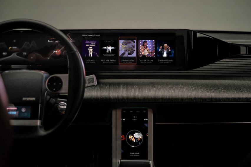 Car dashboard by Hyundai