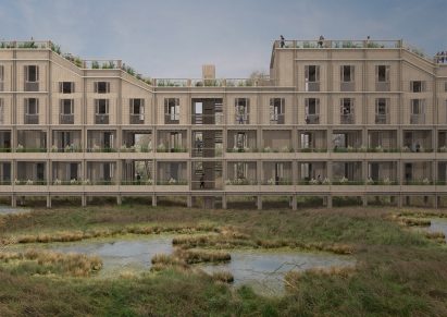 A visualisation of a new cityscape called The Metropolitan Wild