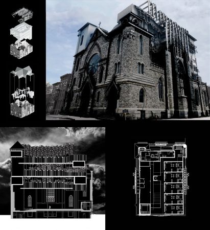 A visualisation of a the reuse of a church