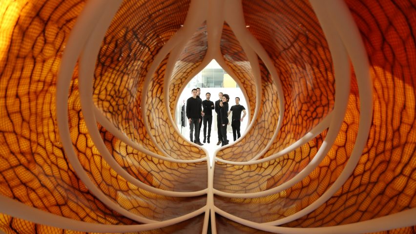 interior view of Aguahoja I pavilion