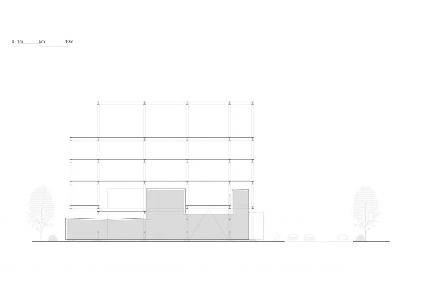Section of Baoshan Exhibition Center by Kokaistudios