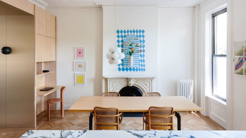 Kitchen and dining area at Bed-Stuy Townhouse