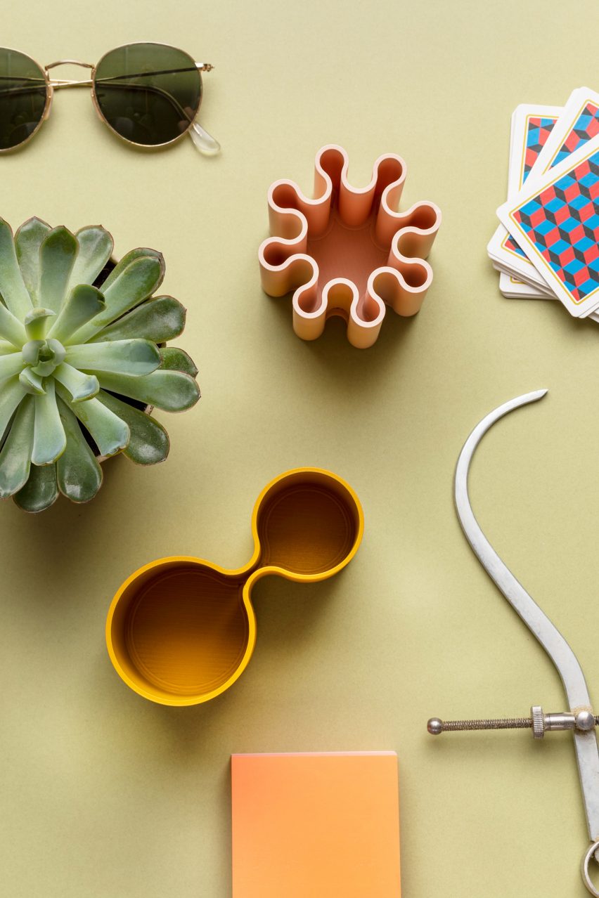 Colourful pen holders by Pearson Lloyd