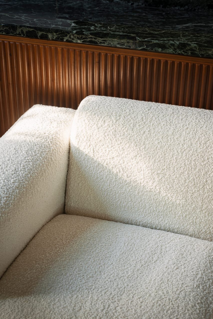 Bouclé textile collection by Dedar in Karakorum