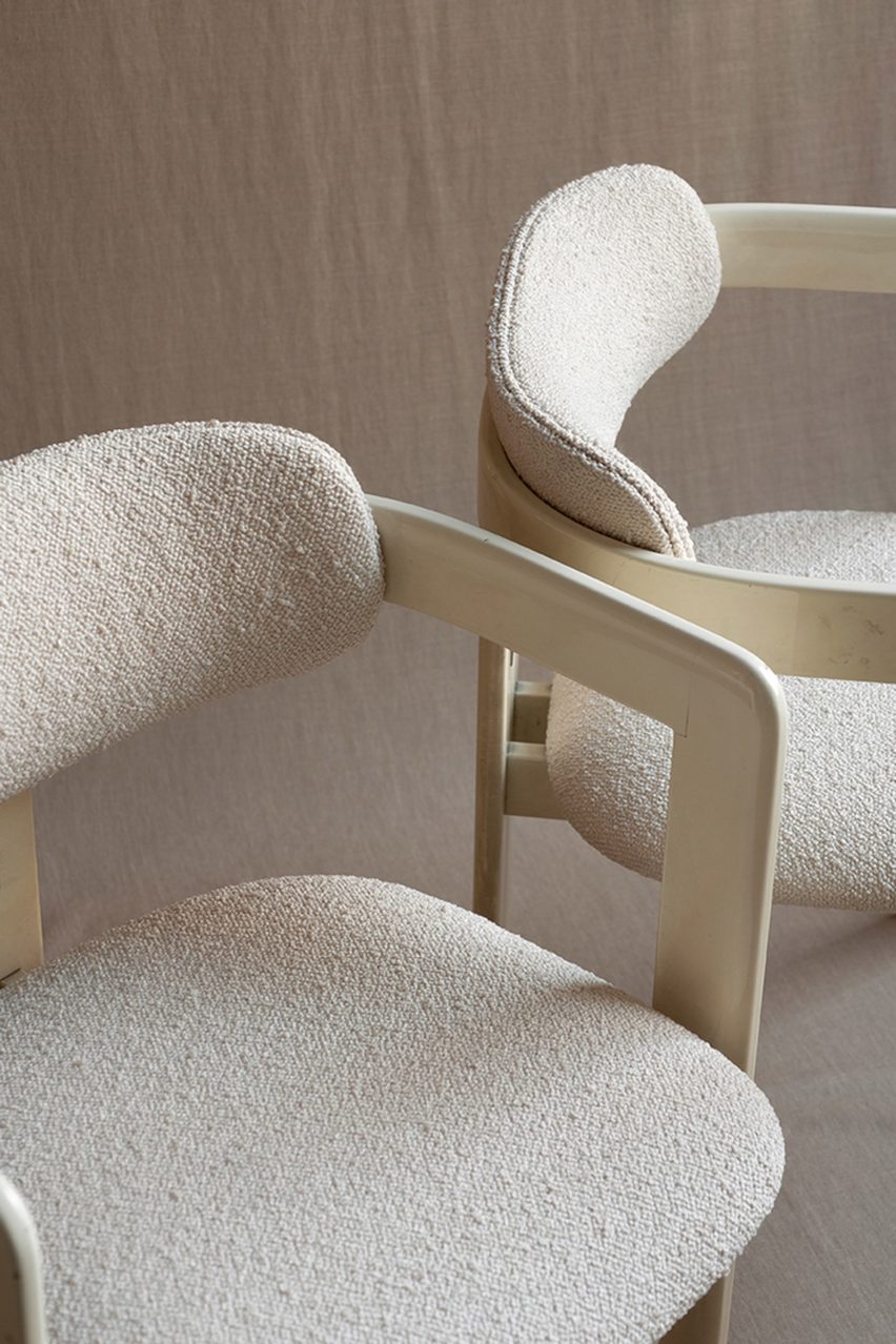 Bouclé textile collection by Dedar in Lupo