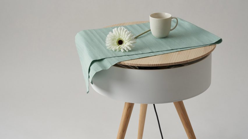 Brise fan and side table by Wonho Lee
