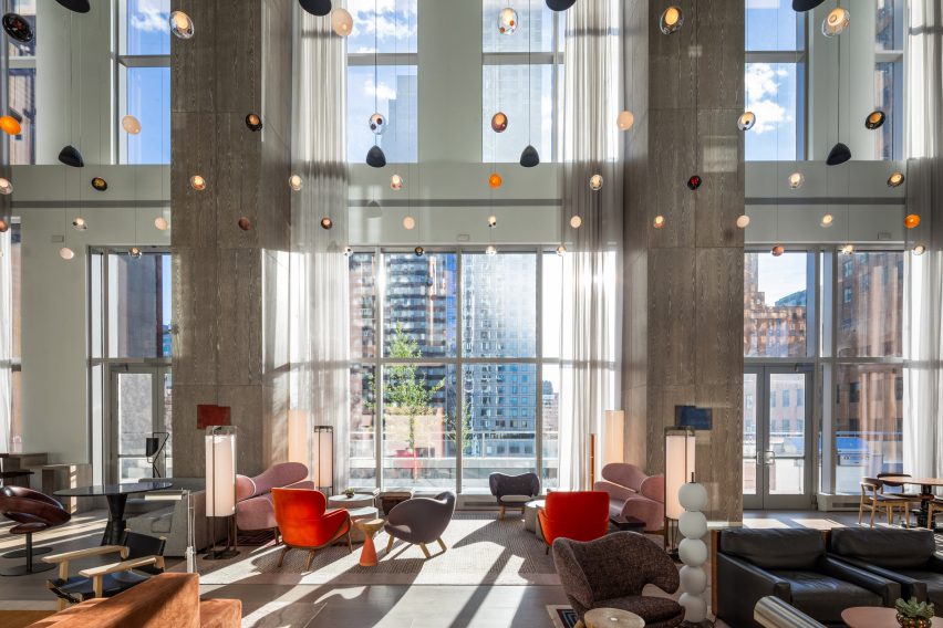 Lounge area at Brooklyn Point