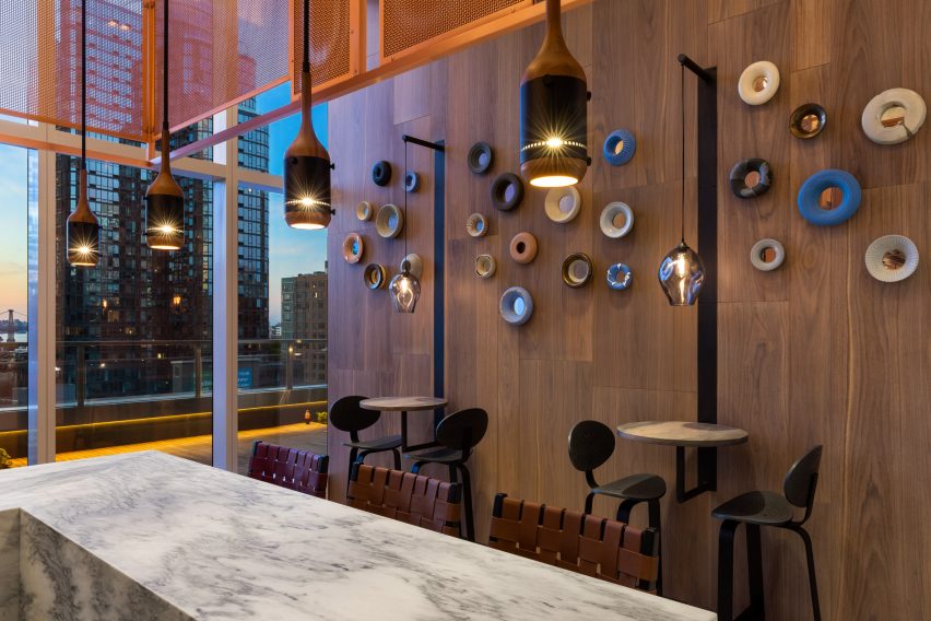 Wine bar at Brooklyn Point