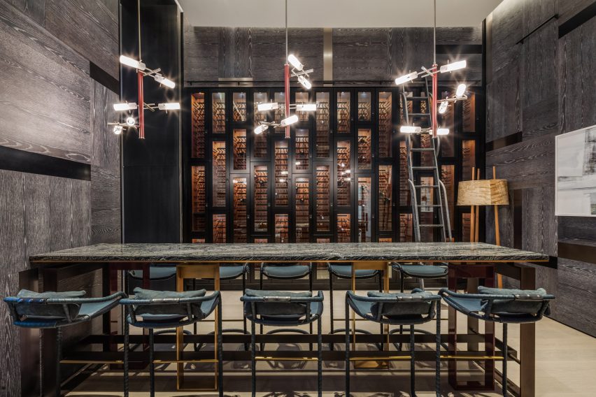 Dining area at Brooklyn Point