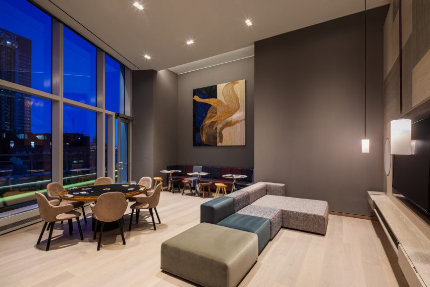 Games room at Brooklyn Point