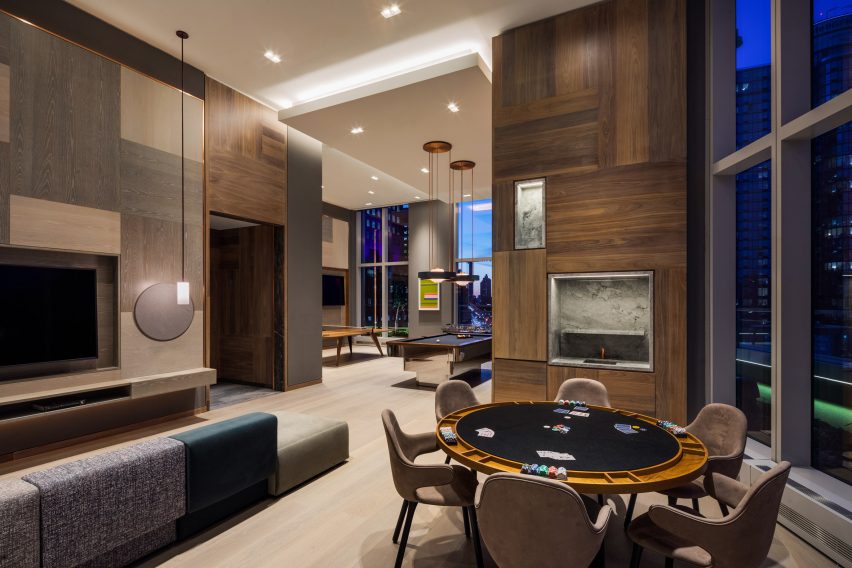 Games room at Brooklyn Point