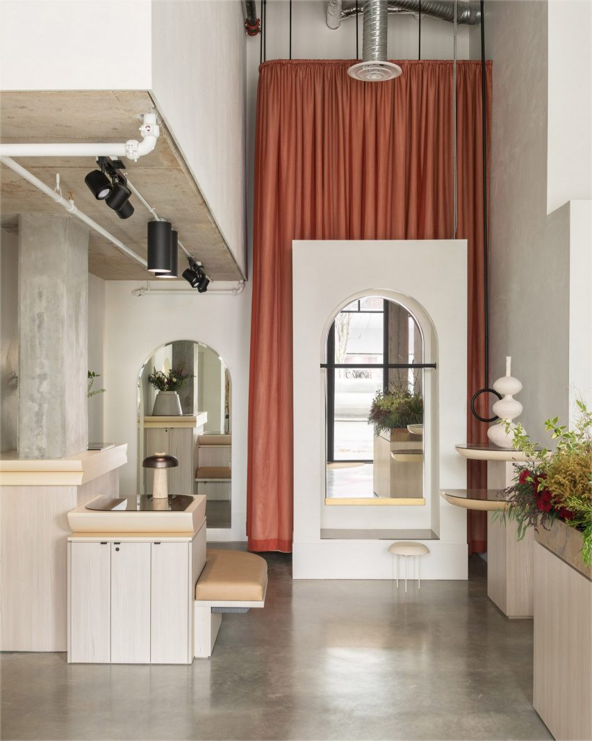 Interiors of Cadine store in Vancouver designed by Ste Marie