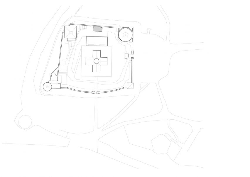 Site plan for Calton Hill Play Shelter by O'DonnellBrown