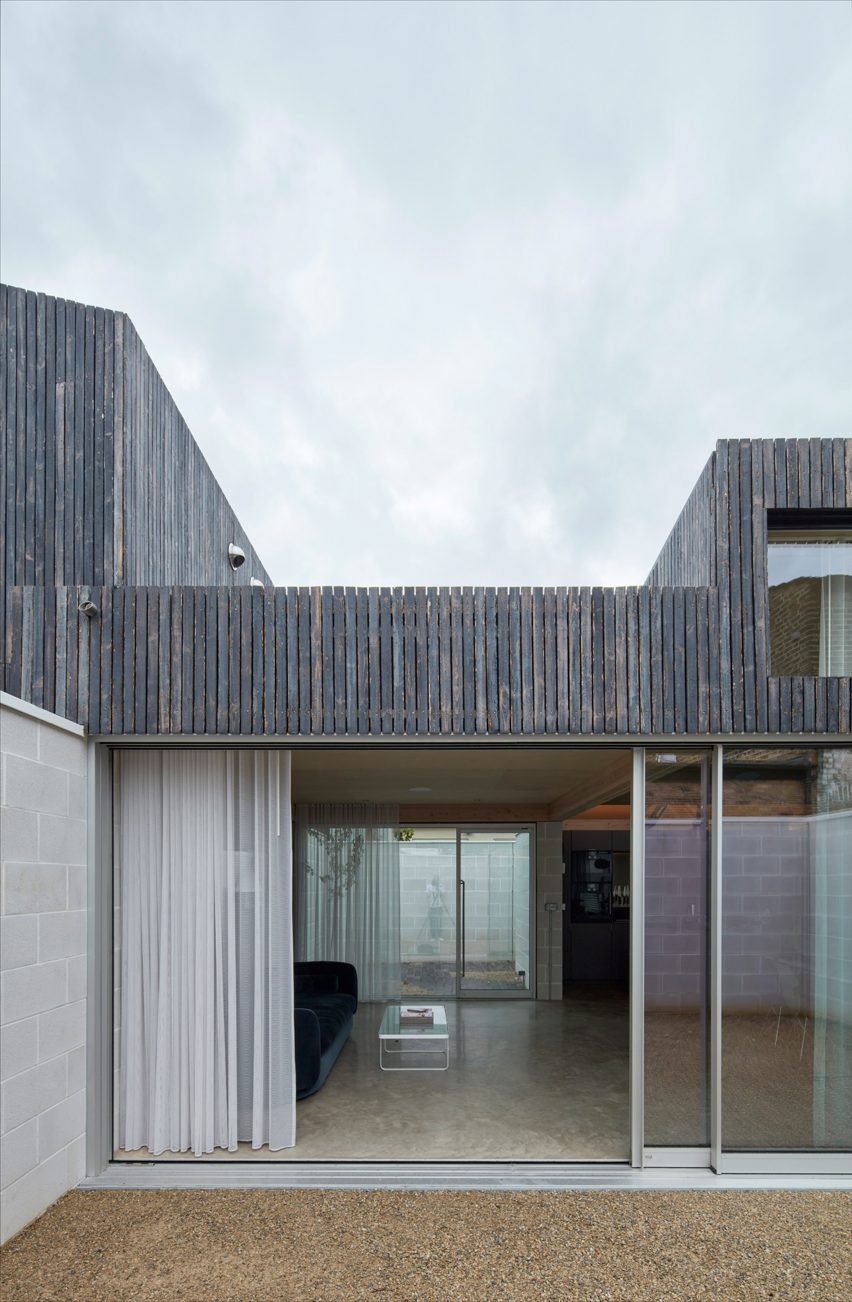 Glass windows of London house