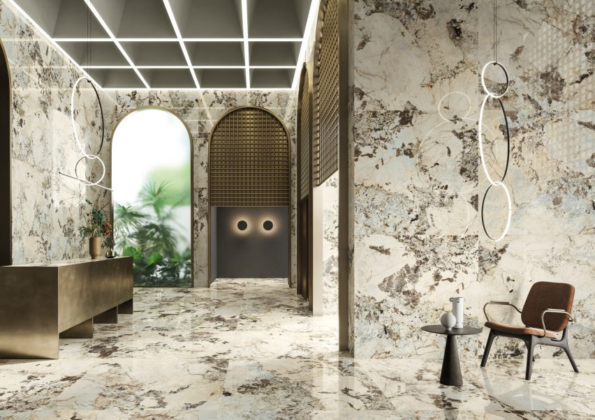 A photograph of white and black 9Cento tiles