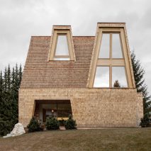 Shingle-clad house