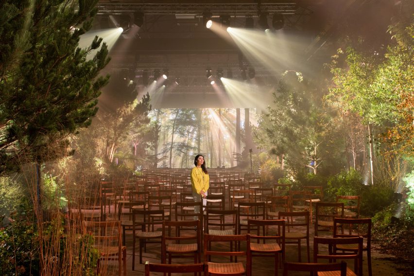 Es Devlin at the Conference of the Trees installation