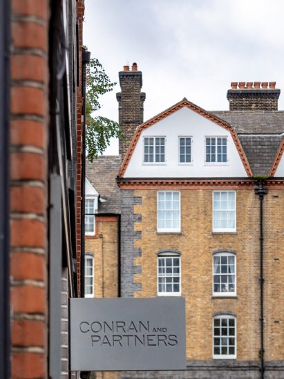 The exterior of the Conran and Partners headquarters in London