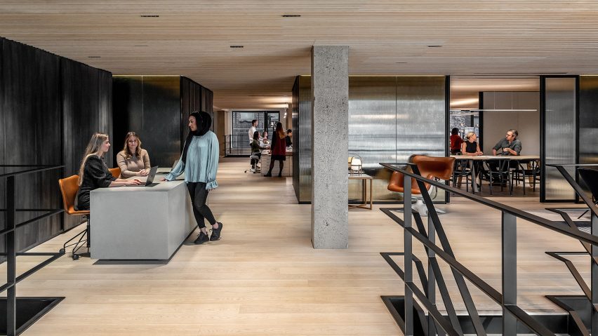 Employees inside the Conran + Partners headquarters